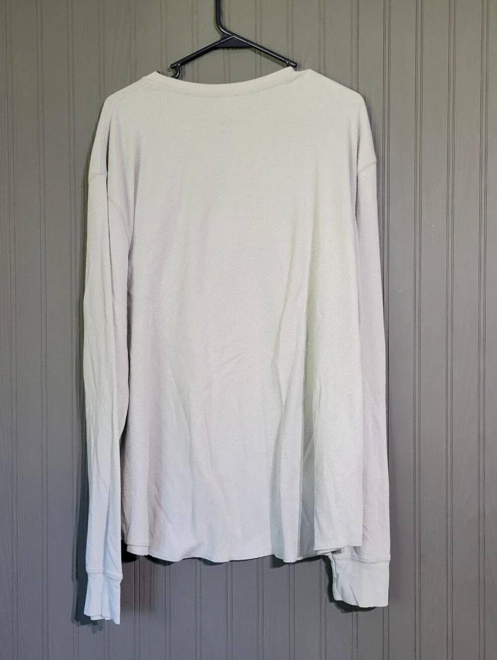 Adidas NBA Minnesota Timberwolves Waffle Knit Shirt Long Sleeve Gray Men's 2XL